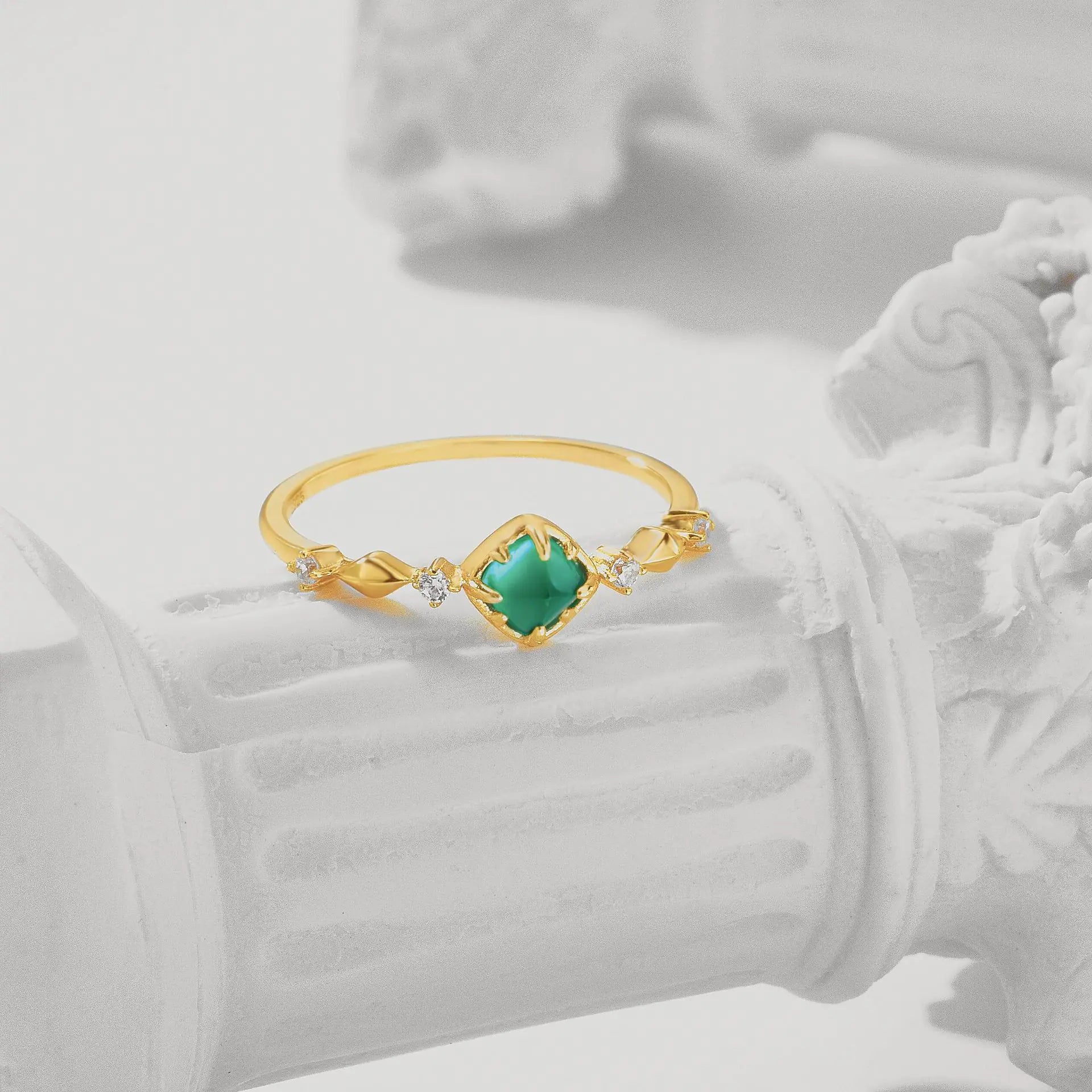 Dunli Jewelry Summer S925 Silver Gold-Plated Ring